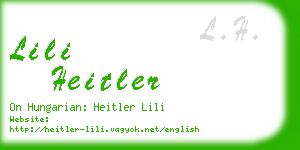 lili heitler business card